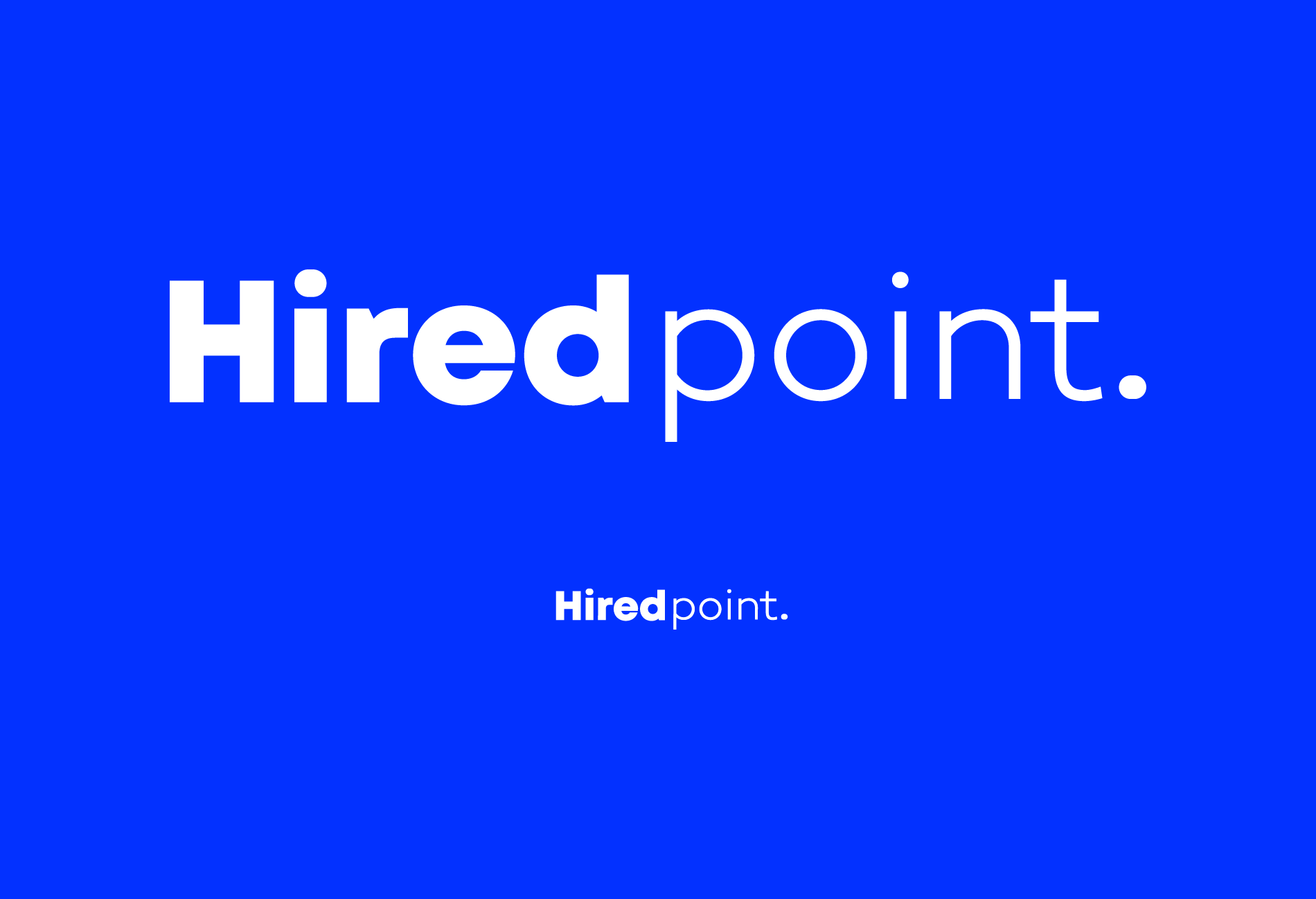 HiredPoint Logo Small and Large Example